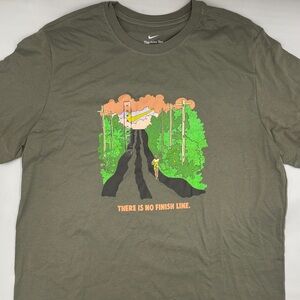 Nike IYKYK Running Graphic T-Shirt in Light Army